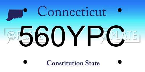 560YPC Connecticut License Plate