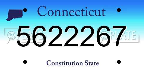 5622267 Connecticut License Plate