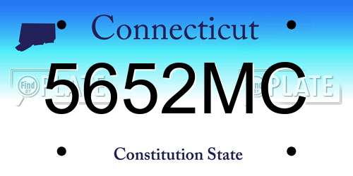 5652MC Connecticut License Plate