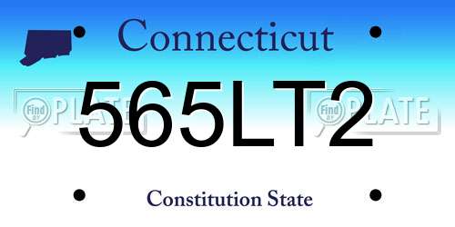 565LT2 Connecticut License Plate