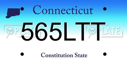 565LTT Connecticut License Plate