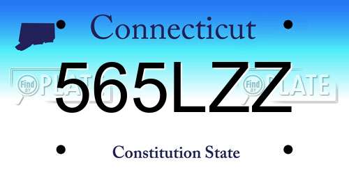 565LZZ Connecticut License Plate