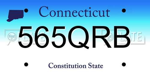 565QRB Connecticut License Plate