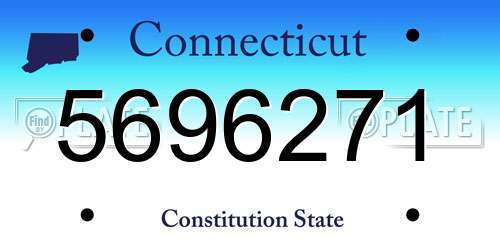 5696271 Connecticut License Plate