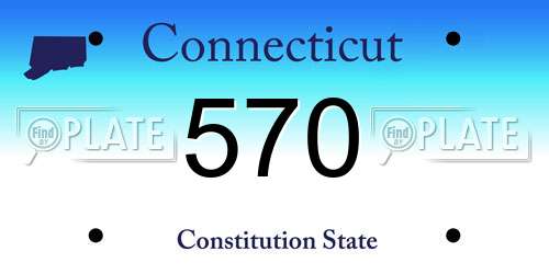 570 Connecticut License Plate