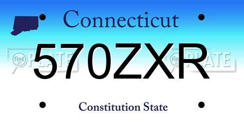 570ZXR Connecticut License Plate
