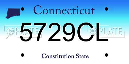 5729CL Connecticut License Plate