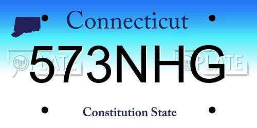 573NHG Connecticut License Plate