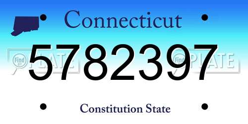 5782397 Connecticut License Plate