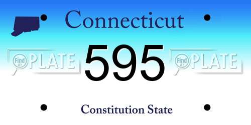 595 Connecticut License Plate