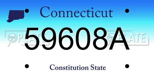 59608A Connecticut License Plate