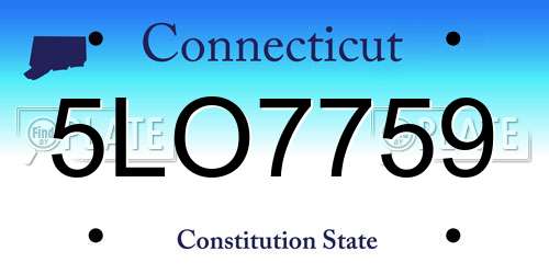 5LO7759 Connecticut License Plate