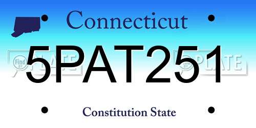 5PAT251 Connecticut License Plate