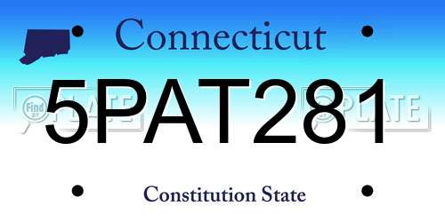 5PAT281 Connecticut License Plate