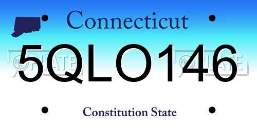 5QLO146 Connecticut License Plate