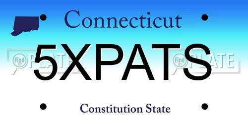 5XPATS Connecticut License Plate
