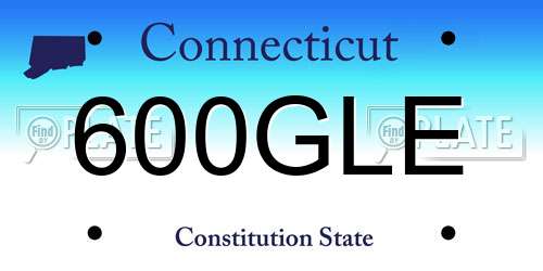 600GLE Connecticut License Plate