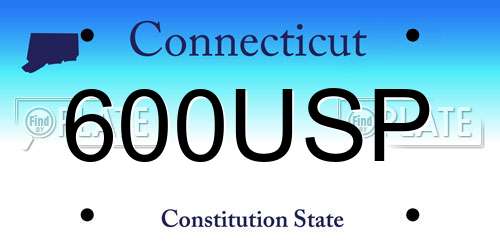 600USP Connecticut License Plate