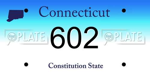 602 Connecticut License Plate