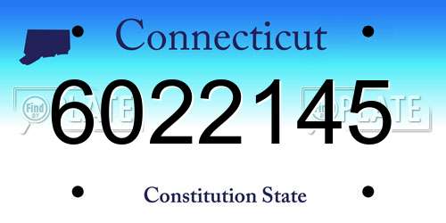 6022145 Connecticut License Plate