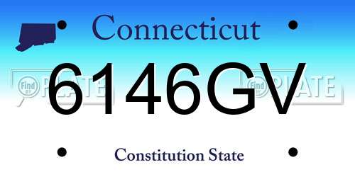 6146GV Connecticut License Plate