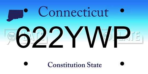 622YWP Connecticut License Plate
