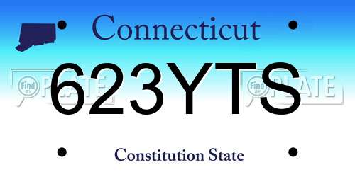 623YTS Connecticut License Plate