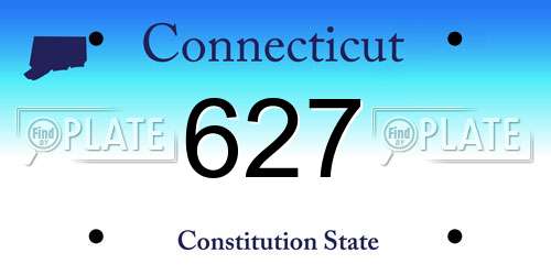 627 Connecticut License Plate