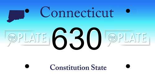 630 Connecticut License Plate