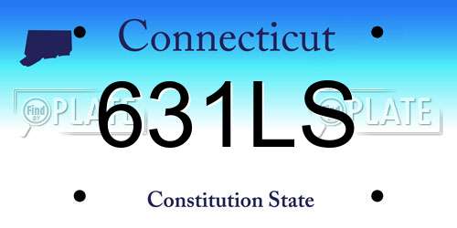 631LS Connecticut License Plate