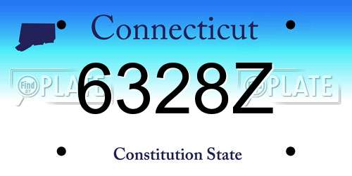 6328Z Connecticut License Plate