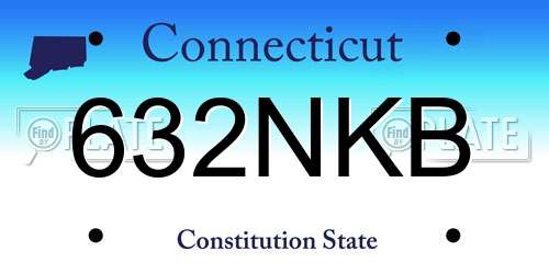 632NKB Connecticut License Plate