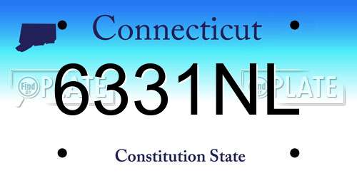 6331NL Connecticut License Plate