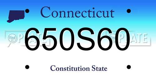 650S60 Connecticut License Plate