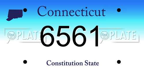 6561 Connecticut License Plate