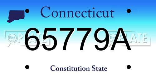 65779A Connecticut License Plate