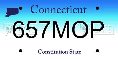 657MOP Connecticut License Plate