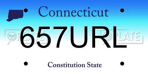 657URL Connecticut License Plate