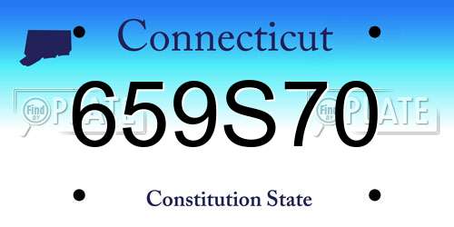 659S70 Connecticut License Plate