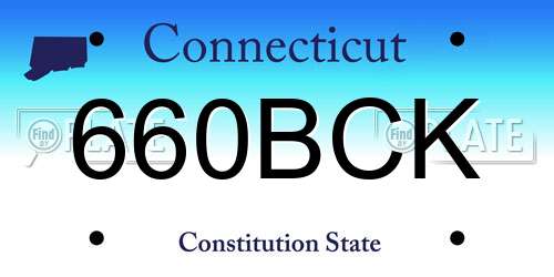660BCK Connecticut License Plate