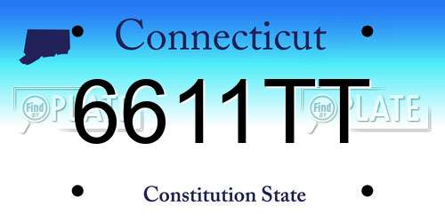 6611TT Connecticut License Plate