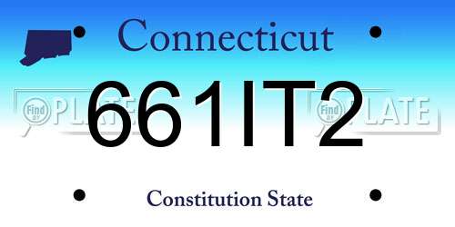 661IT2 Connecticut License Plate