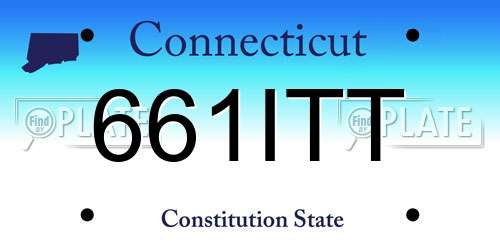 661ITT Connecticut License Plate