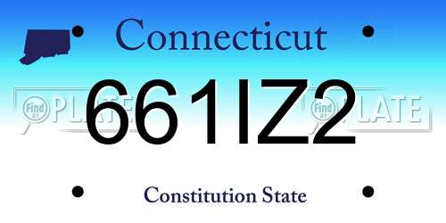 661IZ2 Connecticut License Plate