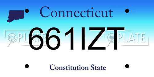 661IZT Connecticut License Plate