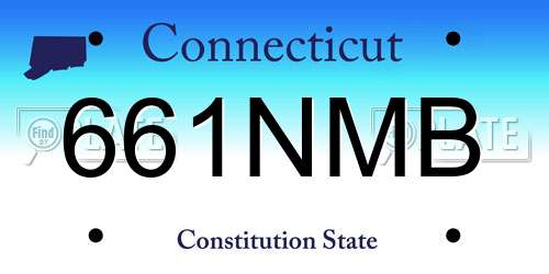 661NMB Connecticut License Plate