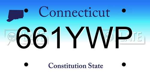 661YWP Connecticut License Plate