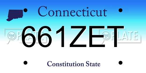 661ZET Connecticut License Plate