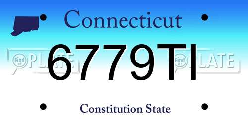 6779TI Connecticut License Plate