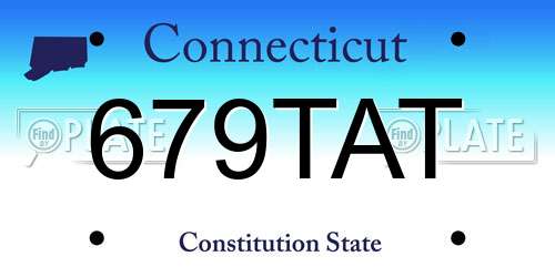 679TAT Connecticut License Plate